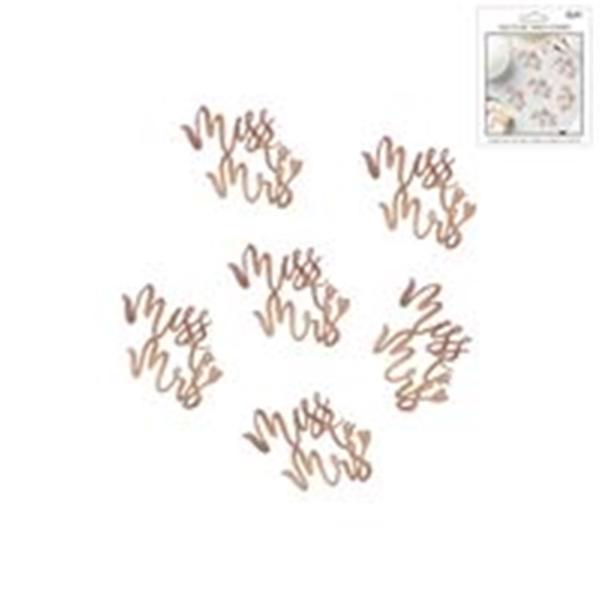 Jumbo Rose Gold Miss To Mrs Confetti - 10g