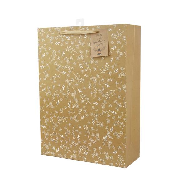 X Large Whimsical Florals Gift Bag - 30cm x 42cm x 12cm