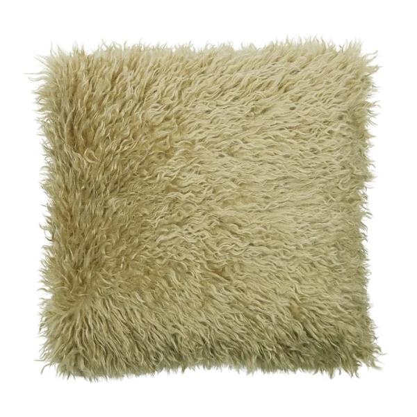 Olive Pelaje Faux Fur Cushion - 50cm x 50cm