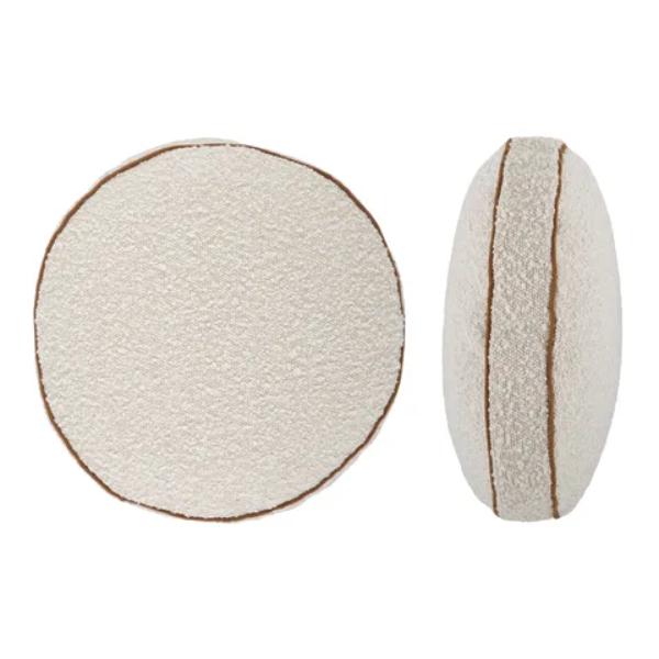 Ivory Round Cate Boucle Cushion - 40cm