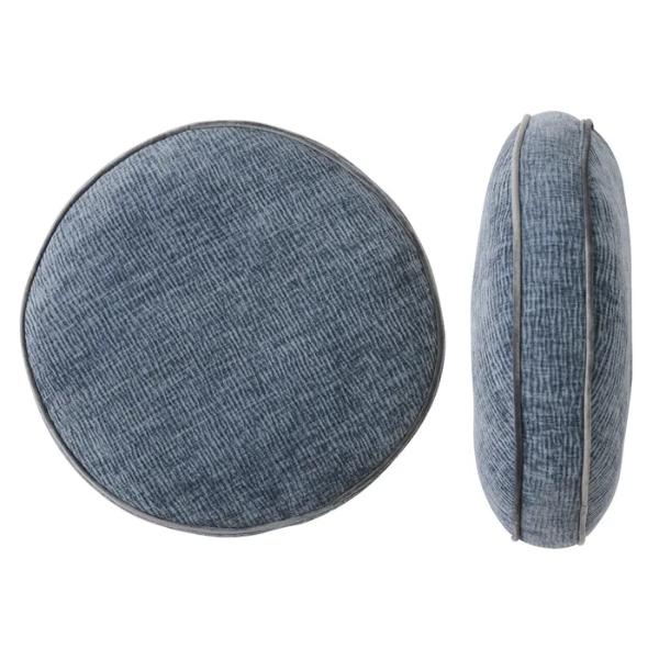 Lava Velvet Steel Round Cushion - 40cm