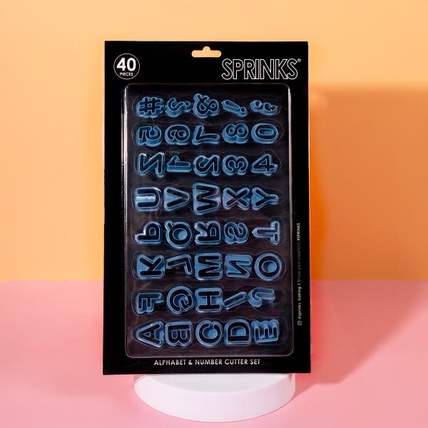 40 Pack By Sprinks Alphabet & Number Cutter Set