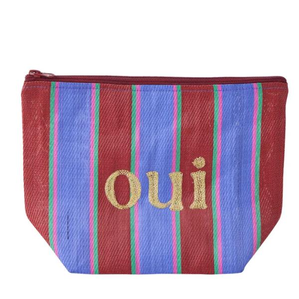 Multi Oui Recycled Pouch - 30cm x 10cm x 19cm