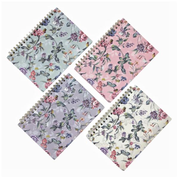 Jardin A5 Floral Spiral Notebook - 70g