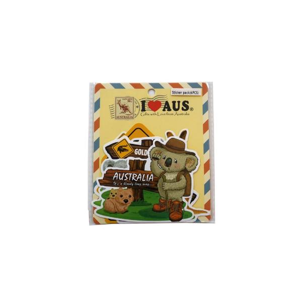 6 Pack Animals Stickers