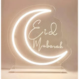 Load image into Gallery viewer, Acrylic Neon Eid Mubarak LED Table Stand - 30cm

