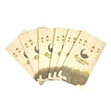 Load image into Gallery viewer, 6 Pack White & Gold Ramadan Kraft Paper Bag With Stickers 22cm x 12cm x 8cm