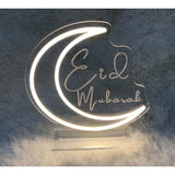 Load image into Gallery viewer, Acrylic Neon Eid Mubarak LED Table Stand - 30cm
