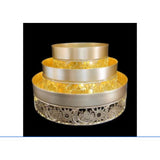 Load image into Gallery viewer, 3 Pack Metal LED Tray Set - 15cm x 20cm x 25cm