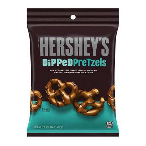 Hersheys Milk Chocolate Dipped Pretzels - 120g