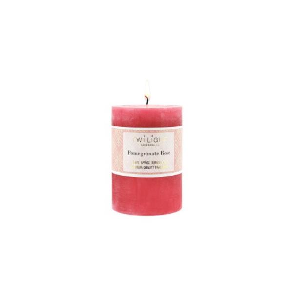 Twilight Pomegranate Rose Candle - 7cm x 10cm