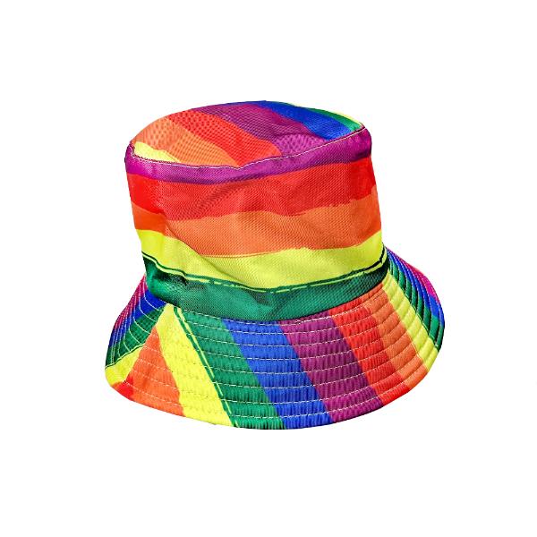 RAINBOW SWIRL BUCKET HAT W/ HEADER CARD