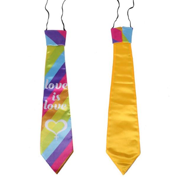 LOVE IS LOVE RAIN BOW TIE ON HEADER CARD