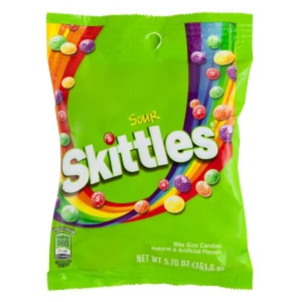 US Skittles sour peg bag 161g