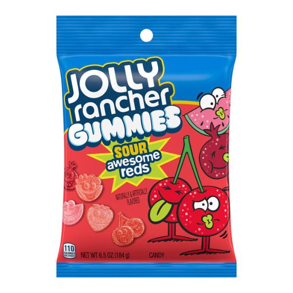 Jolly Rancher gummies awesome red peg bag 198g