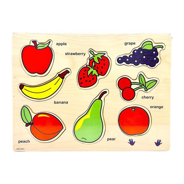 9 Pack Fruit Wooden Puzzle