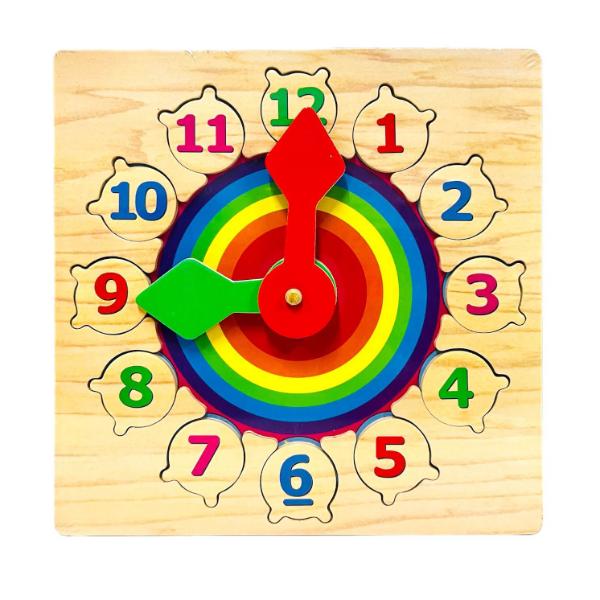 Clock Wooden Puzzle