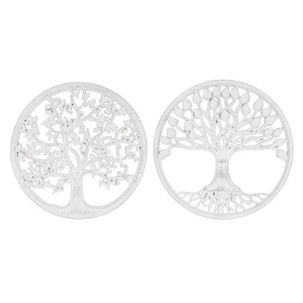 Assorted White Wash Tree Of Life MDF Wall - 40cm