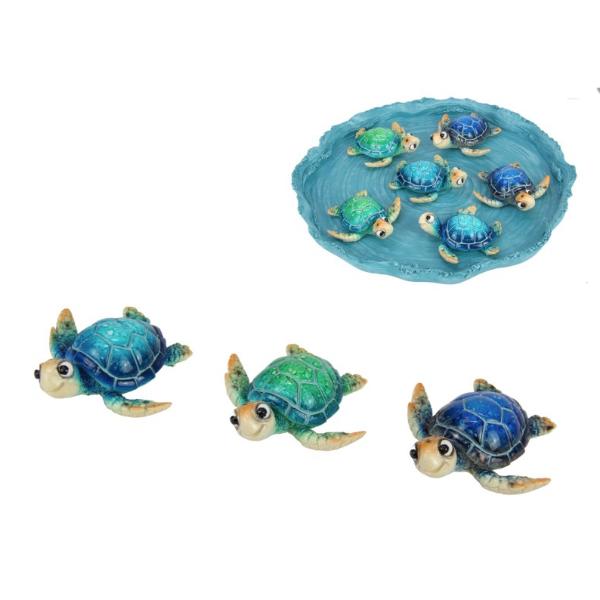 Cute Turtle On Water Display - 8cm