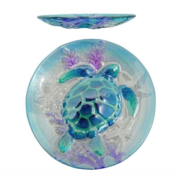 Glass Turtle Diameter Decor Bowl - 25cm