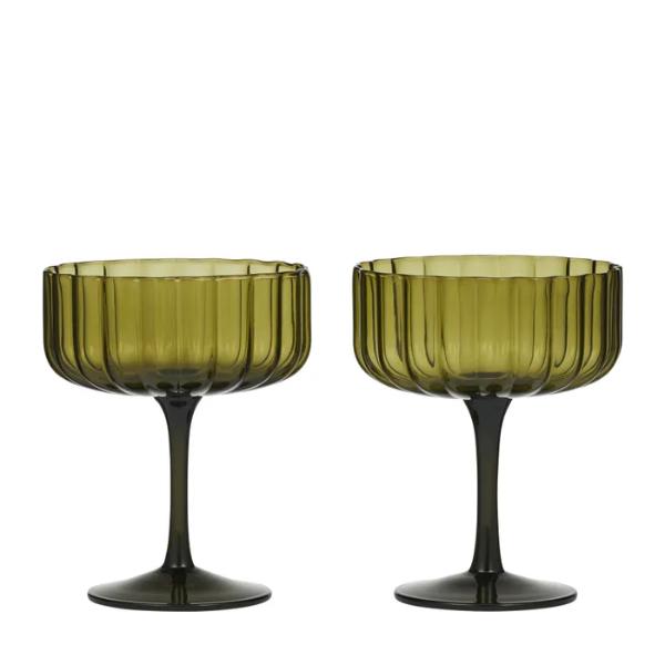 Olive Hazel Glass Coupe - 350ml