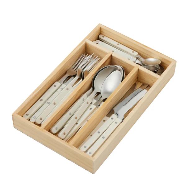 24 Pack Remy Ivory Cutlery - 20cm x 31cm x 4.5cm