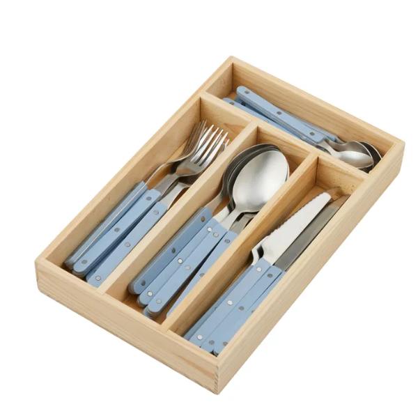 24 Pack Remy Denim Cutlery - 20cm x 31cm x 4.5cm
