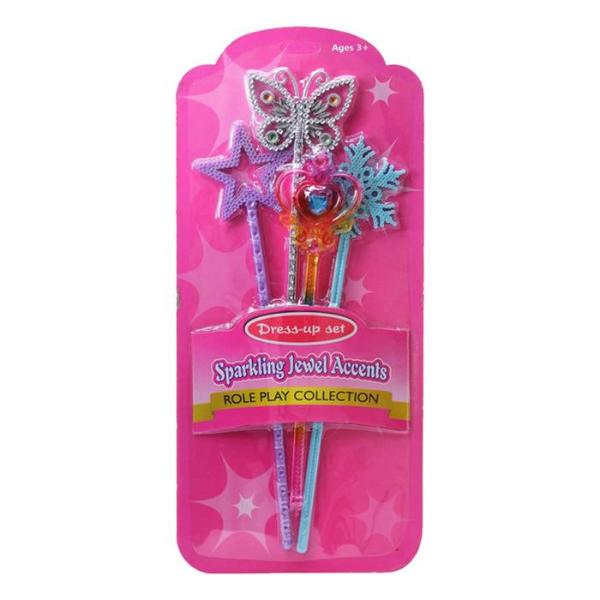 4 Pack Sparkling Jewels Wand