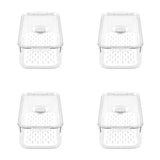 Load image into Gallery viewer, Boxsweden Rectangle Crystal Clear Fresh Green Saver Fresh Storer Container - 4L