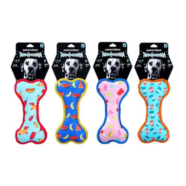 Tug O Mania Oxford Bone Toy - 25cm x 13cm x 6cm