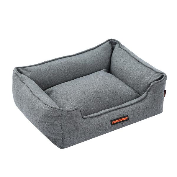 Paws & Claws Medium Grey Pia Walled Pet Bed - 60cm x 50cm x 18cm