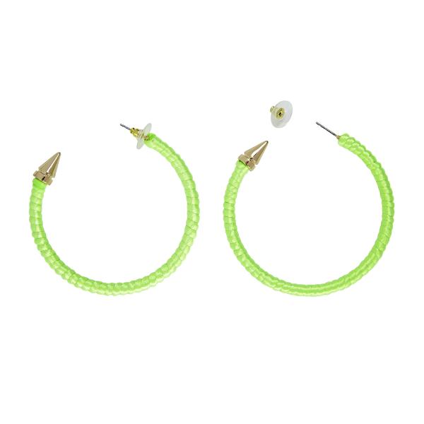 Neon Green Earrings