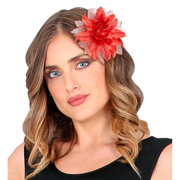 Red Flower Hair Clip