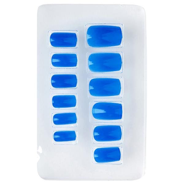 Self Adhesice Neon Blue Airbrush Nails