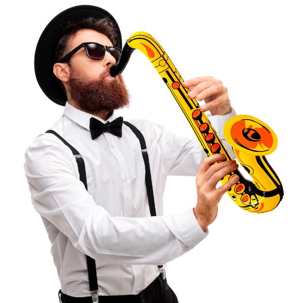 Gold Inflatable Saxophone - 55cm