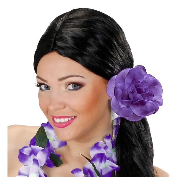 Purple Flower Hair Tie