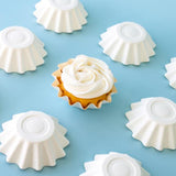 Load image into Gallery viewer, 24 Pack White Blook Baking Cups