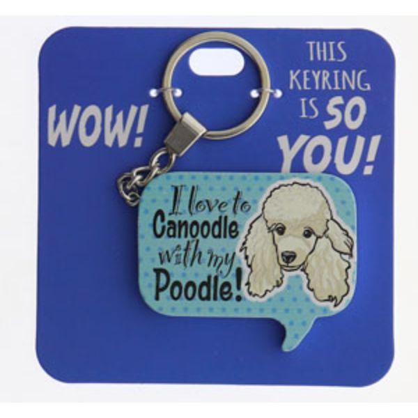 Poodle Keyring