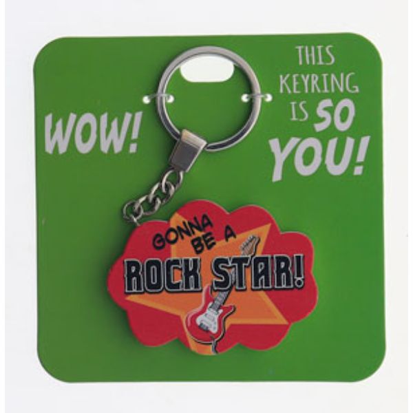 Gonna Be A Rock Star Keyring