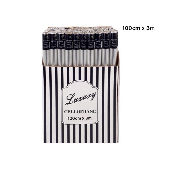 Clear Cellophane Wrap - 100cm x 300cm