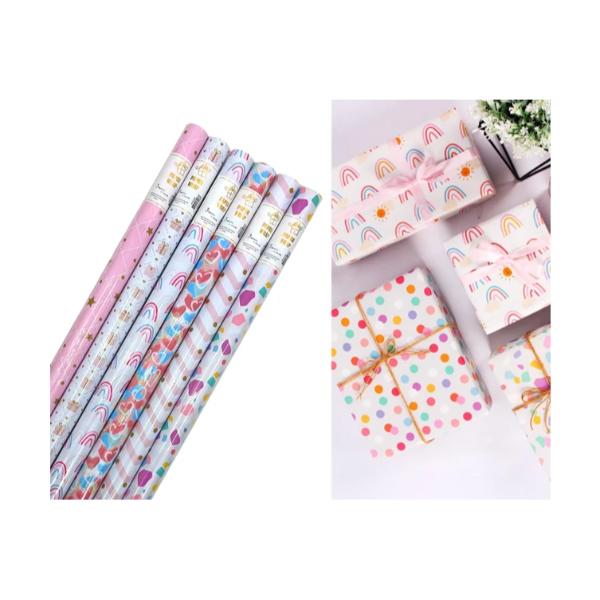 Pink Gift Wrap - 70cm x 300cm