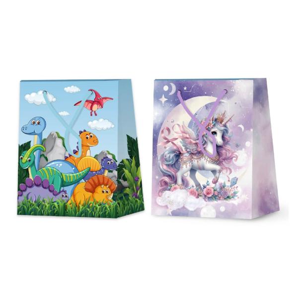 Jumbo Assorted Dinosaur & Unicorn Gift Bag - 72cm x 50cm x 18cm