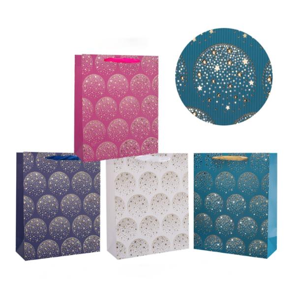 Medium Starry Elegance Gift Bag - 23cm x 17.7cm x 10cm