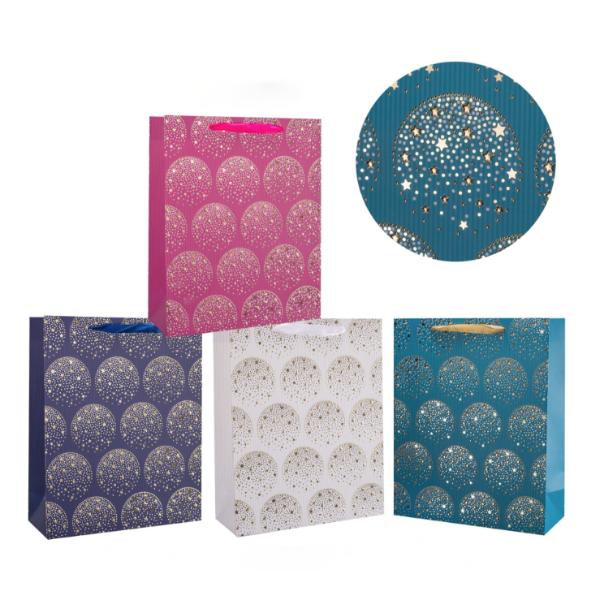 Extra Large Starry Elegance Gift Bag - 42cm x 31cm x 12cm