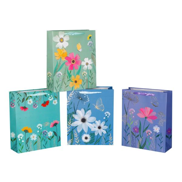 Medium Blossom Meadow Gift Bag - 23cm x 17.7cm x 10cm