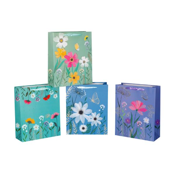 Large Blossom Meadow Gift Bag - 32cm x 26cm x 12cm