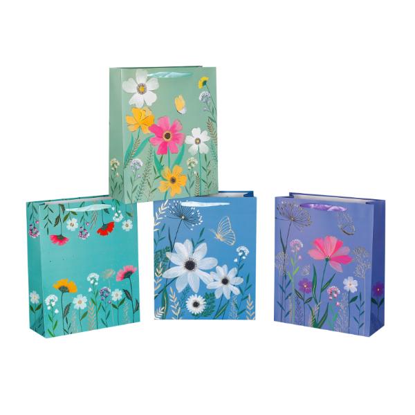Extra Large Blossom Meadow Gift Bag - 42cm x 31cm x 12cm