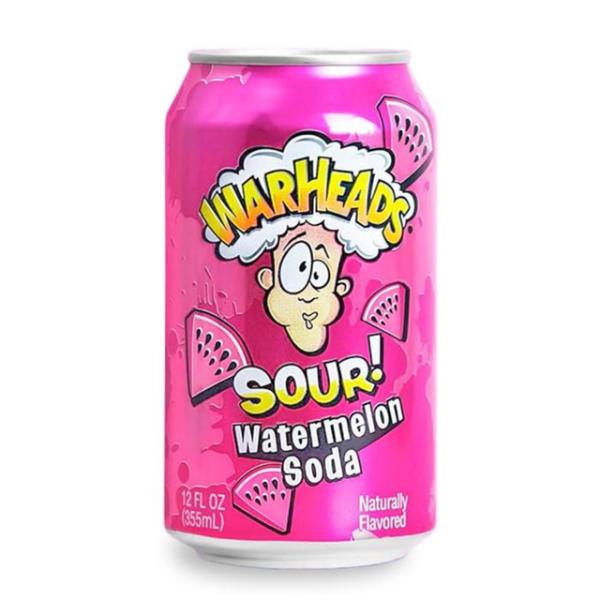 Warheads Sour Watermelon Soda - 355ml