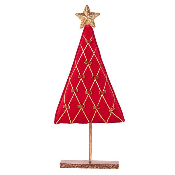 Red Velour Tree - 59cm