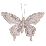 Load image into Gallery viewer, Silver Butterfly With Clip - 17.5cm x 12cm